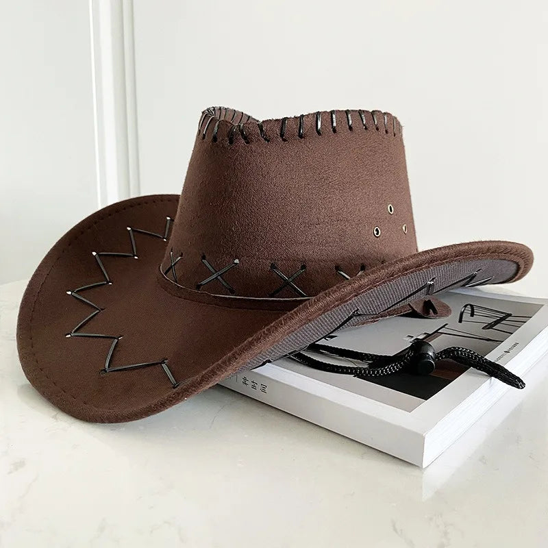 Western Cowboy Hat – Unisex Cowgirl Hat for Women & Men