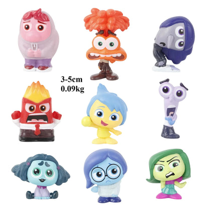 Inside Out 2 Mini Action Figures Set of 9 Characters