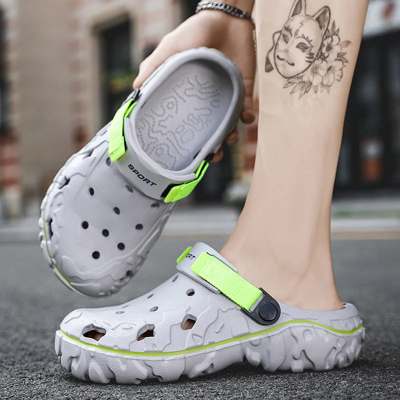 Men's Sport Clogs Sandals – Non-Slip Breathable Beach Shoes