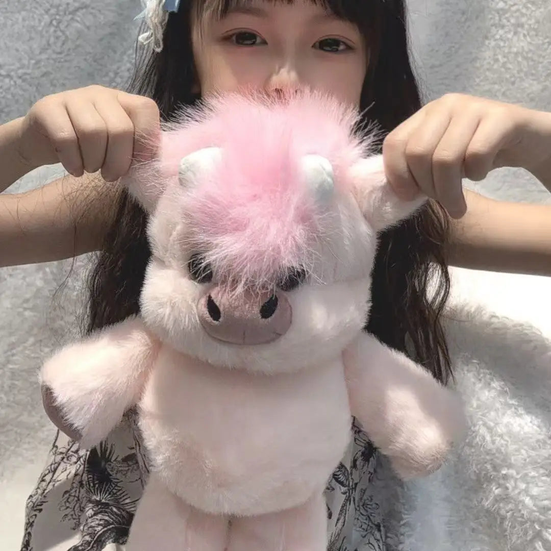 Highland Cattle Plush Toy – Fluffy Cow Stuffed Animal 45cm