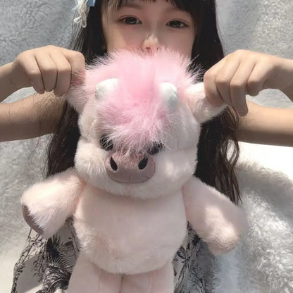 Highland Cattle Plush Toy – Fluffy Cow Stuffed Animal 45cm