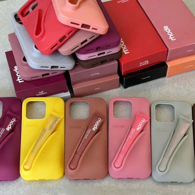 Makeup Brand Lemontini Dopamine Lip Gloss Case Iphone 15 16 17 Promax 12 13 14 Air Pro Max Plus