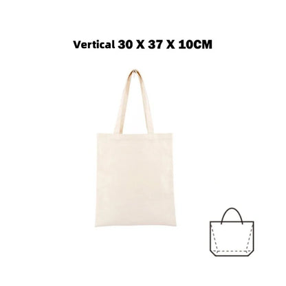 Canvas Tote Bag – Large Capacity Eco-Friendly Reusable Cotton Shoulder Bag