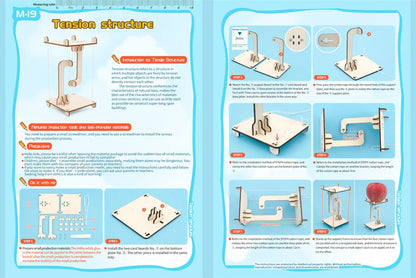 DIY STEM Science Experiment Kit for Kids – Handmade Assembly Model Toy (32 Designs)