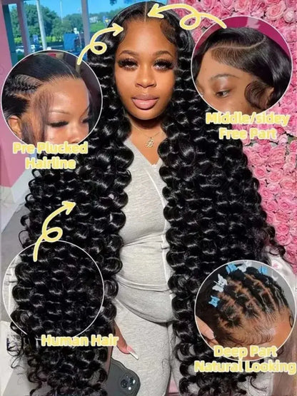 HD Lace Front Wig Human Hair Loose Deep Wave 13x4 13x6 Glueless