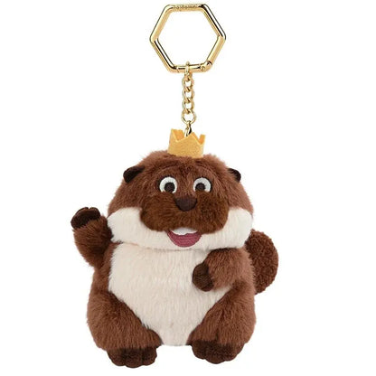 Cartoon Plush Doll Keychain - Cute Stuffed Animal Bag Charm