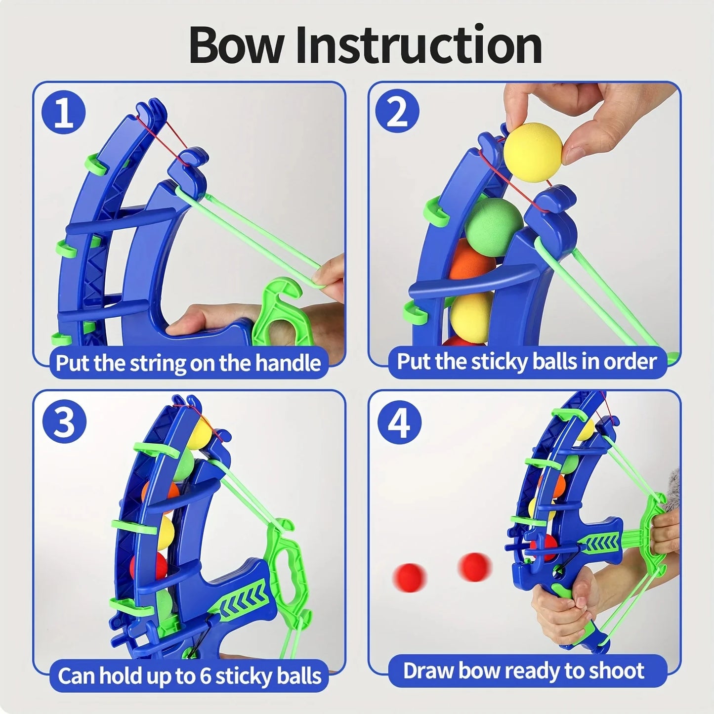 Kids Soft Ball Crossbow Toy Set with Target Barrels & Sponge Balls