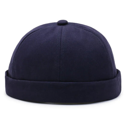 Brimless Docker Cap – Unisex Hip Hop Skullcap for Men & Women