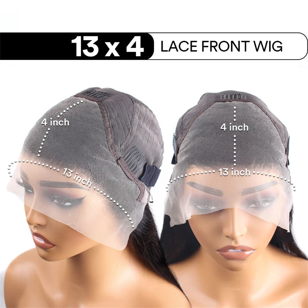 Body Wave HD Lace Front Wig – 13x4 Human Hair Natural Black