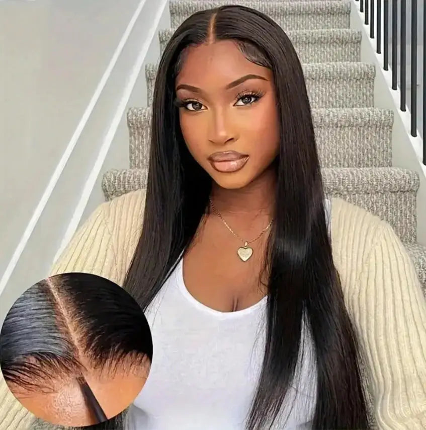 Bone Straight Human Hair Wig – 13x4 13x6 5x5 HD Lace, 250% Density, Glueless