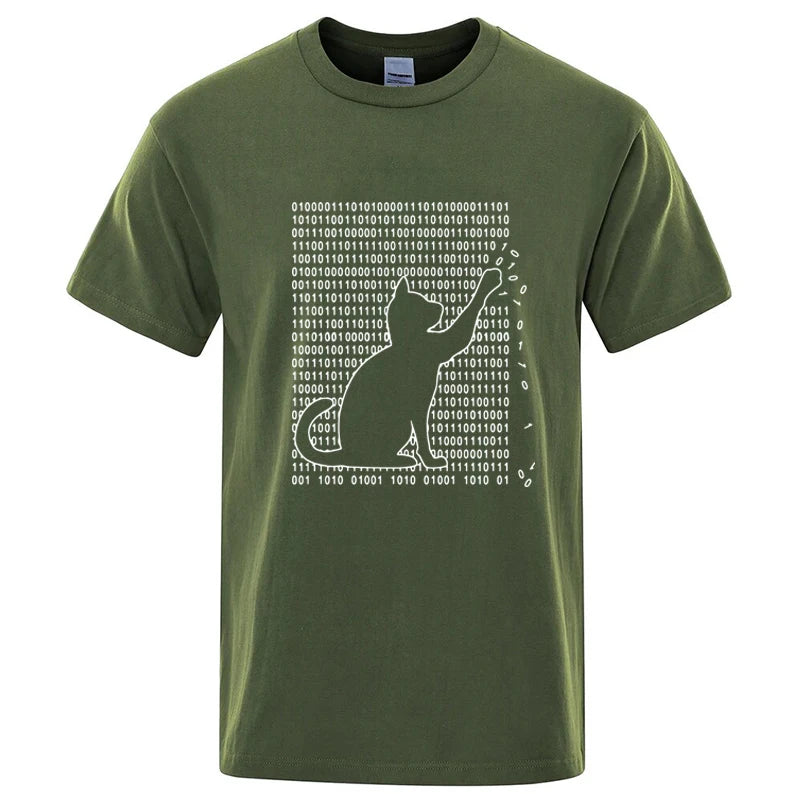 Cool Cat Graphic T Shirt Funny Cotton Blend Tee
