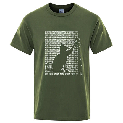Cool Cat Graphic T Shirt Funny Cotton Blend Tee