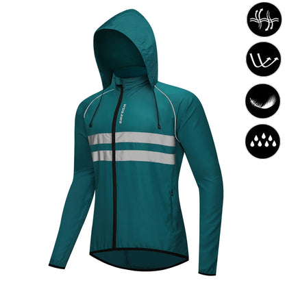 Cycling Windbreaker Jacket Men – Windproof Reflective Running Vest & Hooded Coat