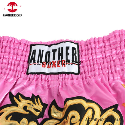 Muay Thai Shorts – Embroidery Kickboxing & Martial Arts Training Pants