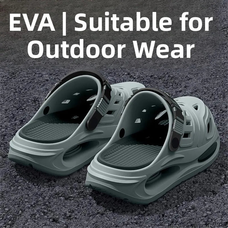 Men's Outdoor Clog Slippers – Thick EVA Anti-Slip Sole