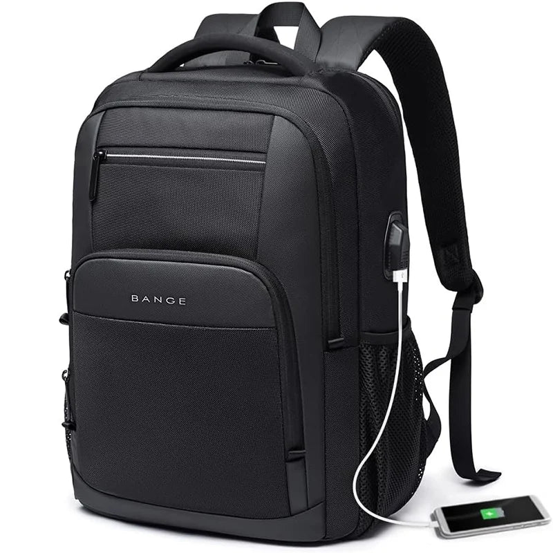Laptop Backpack 15.6" with USB Charging Port – Waterproof Travel Bag