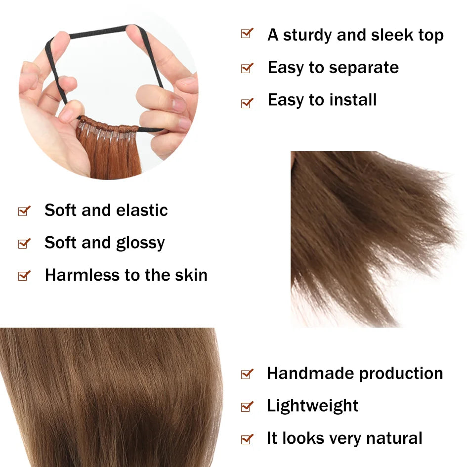 Synthetic Ponytail Hair Extension Straight Long 18-32 Inch
