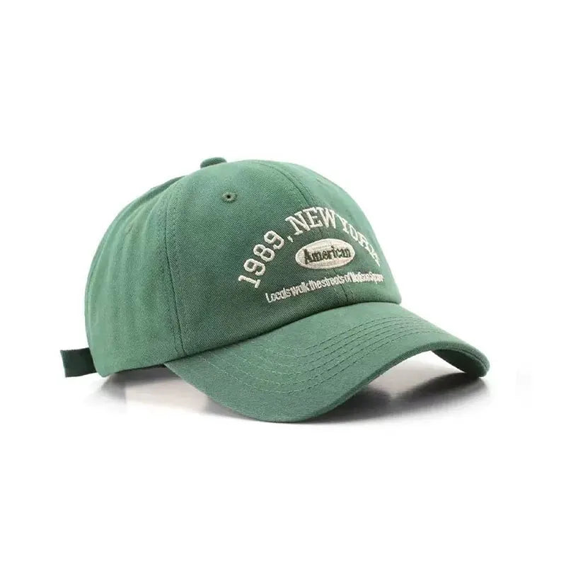 Embroidered Baseball Cap – 1989 New York Adjustable Sun Hat