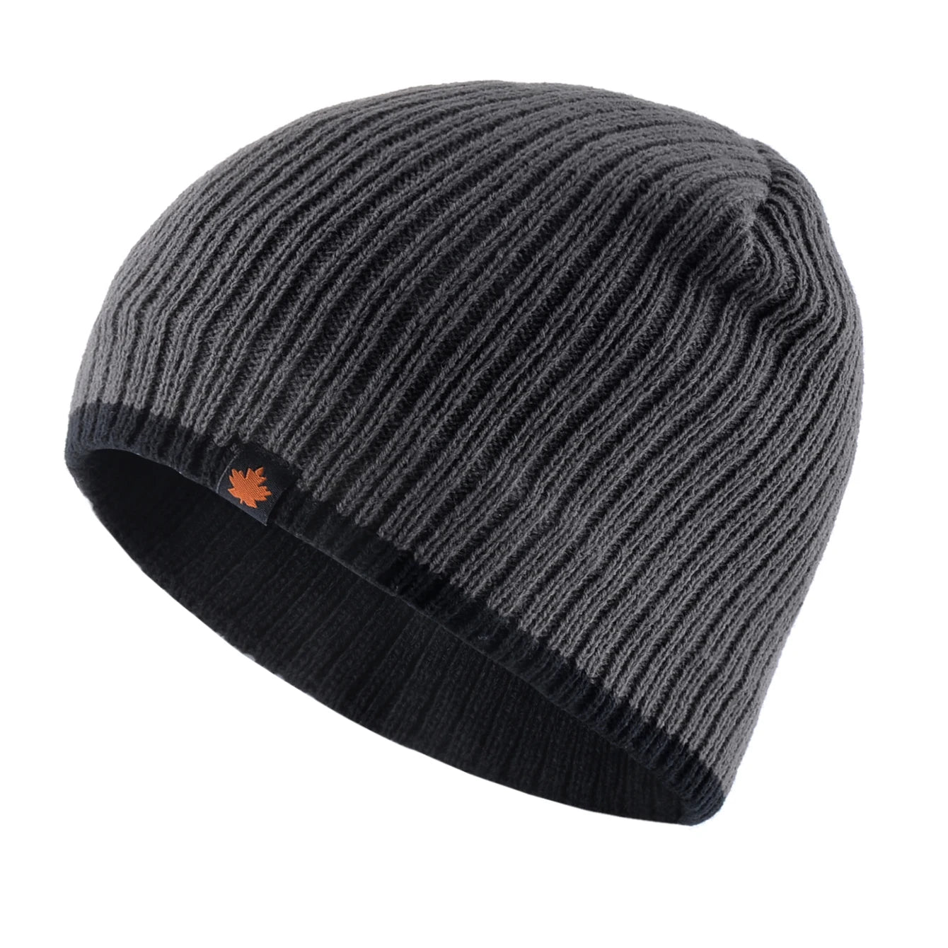 Double Layer Knit Beanie Hat – Thick Winter Skull Cap for Men