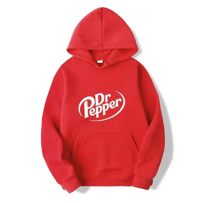 Vintage Soda Graphic Hoodie Casual Fleece Streetwear Pullover