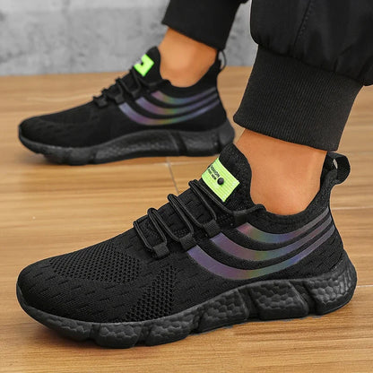 Men's Lightweight Knit Sneakers – Breathable Anti-Slip Running Shoes