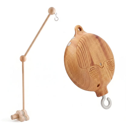 Baby Crib Music Box Mobile – Rotating Arm with Hanging Rattles