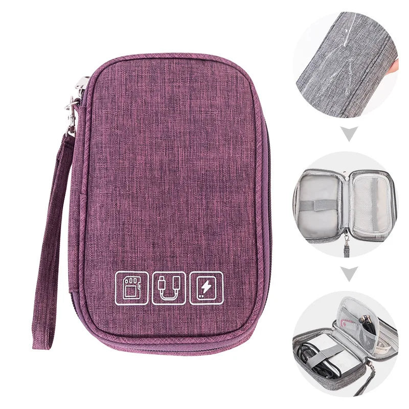 Electronic Organizer Bag – Waterproof Cable & Charger Storage Pouch