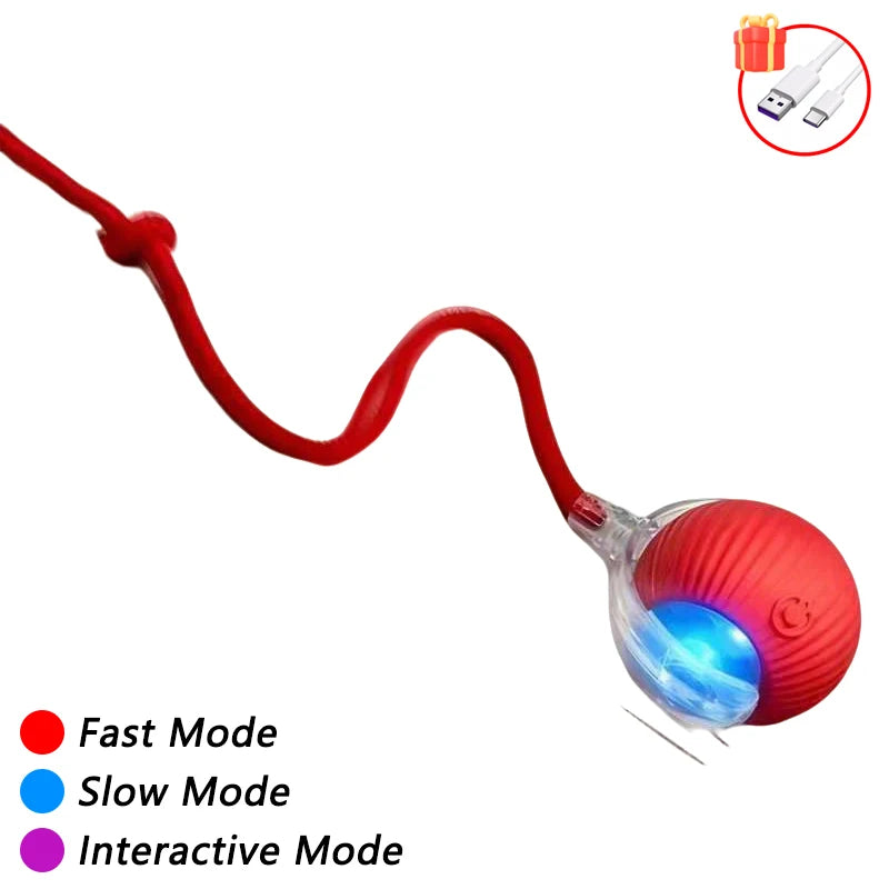 Automatic Cat Ball Toy – Smart Sensor Self-Moving Rechargeable