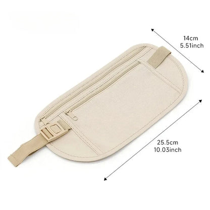 Hidden Money Belt Anti-Theft Travel Waist Pouch