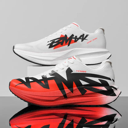 Men's Cushioned Running Sneakers Breathable Mesh Trainer