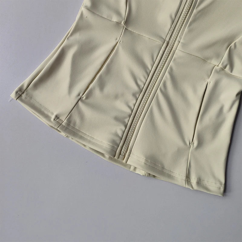 Women's Zip-Up Athletic Jacket – Long Sleeve Gym Cardigan