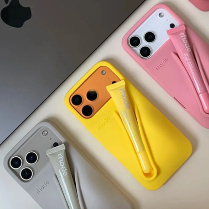 Brand Lemontini Phone Case Iphone 11 12 13 14 15 16 Pro Max Plus 17 Air Makeup Lip Gloss Silicone