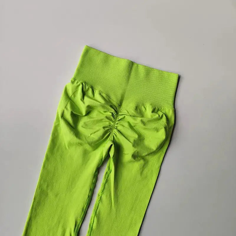 Seamless High-Waist Yoga Leggings – Scrunch Butt Lift Pants for Women