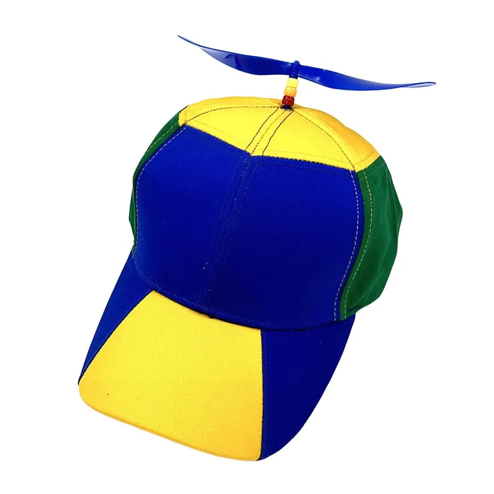 Propeller Beanie Hat – Funny Rainbow Helicopter Cap for Kids