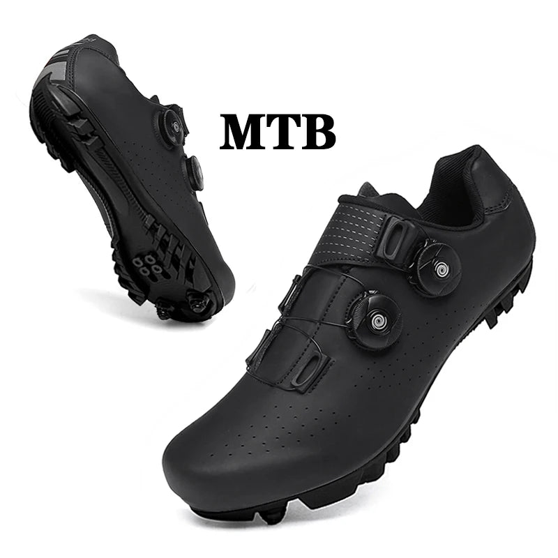 MTB Cycling Shoes – Men's Mountain Bike Sneakers with Dual Dial Closure