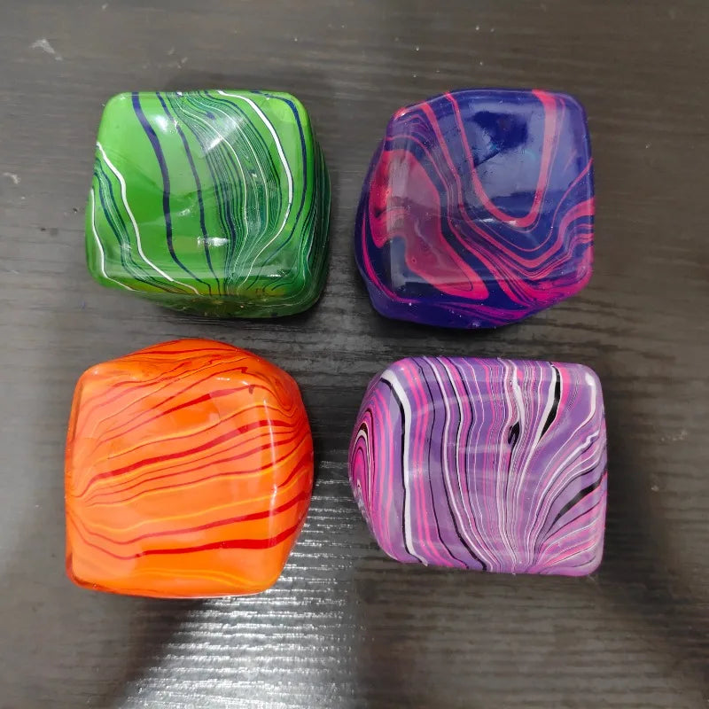 Stress Relief Squeeze Cube – Gel-Filled Slow Rebound Sensory Toy