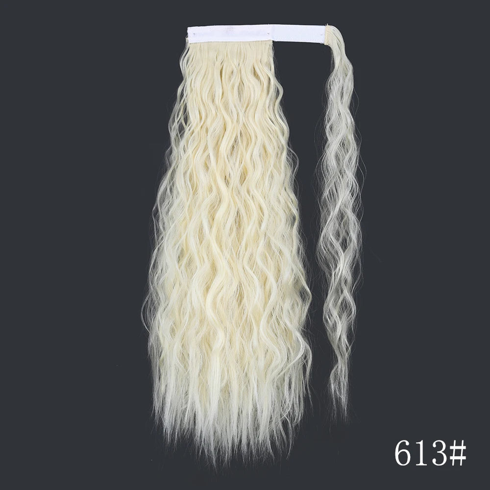 Wrap Around Ponytail Extension – Long Straight Synthetic Clip-In