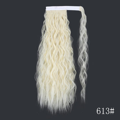 Wrap Around Ponytail Extension – Long Straight Synthetic Clip-In