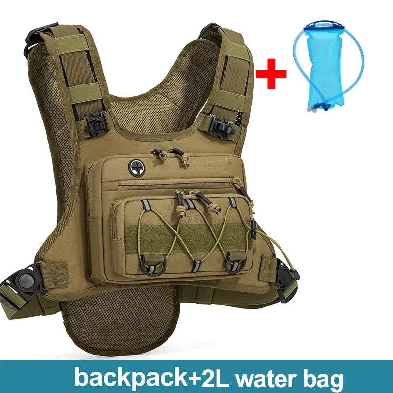 Hydration Vest Running Pack – Tactical Chest Bag for Hiking & Marathon
