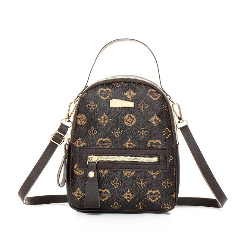 Floral Print Mini Backpack – Women's Fashion Bag