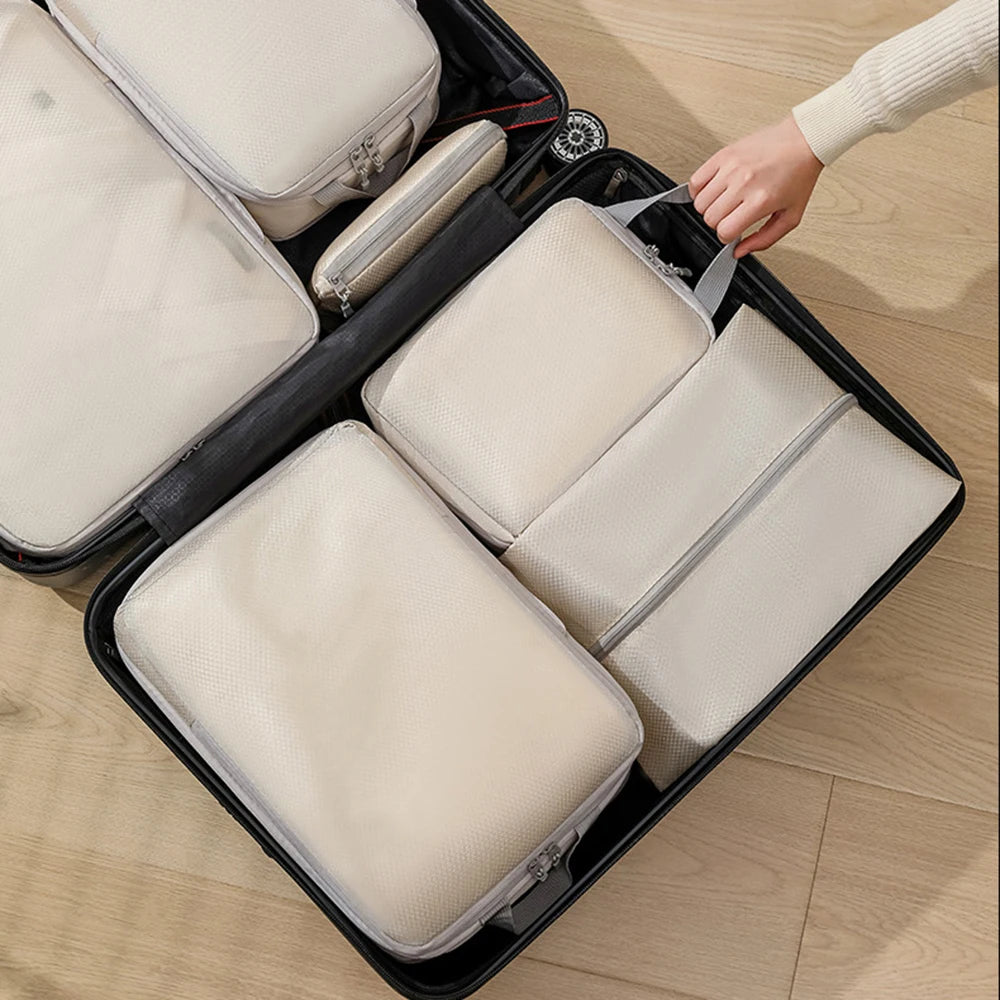 Packing Cubes Set 6-Piece – Compressible Travel Organizer Bags