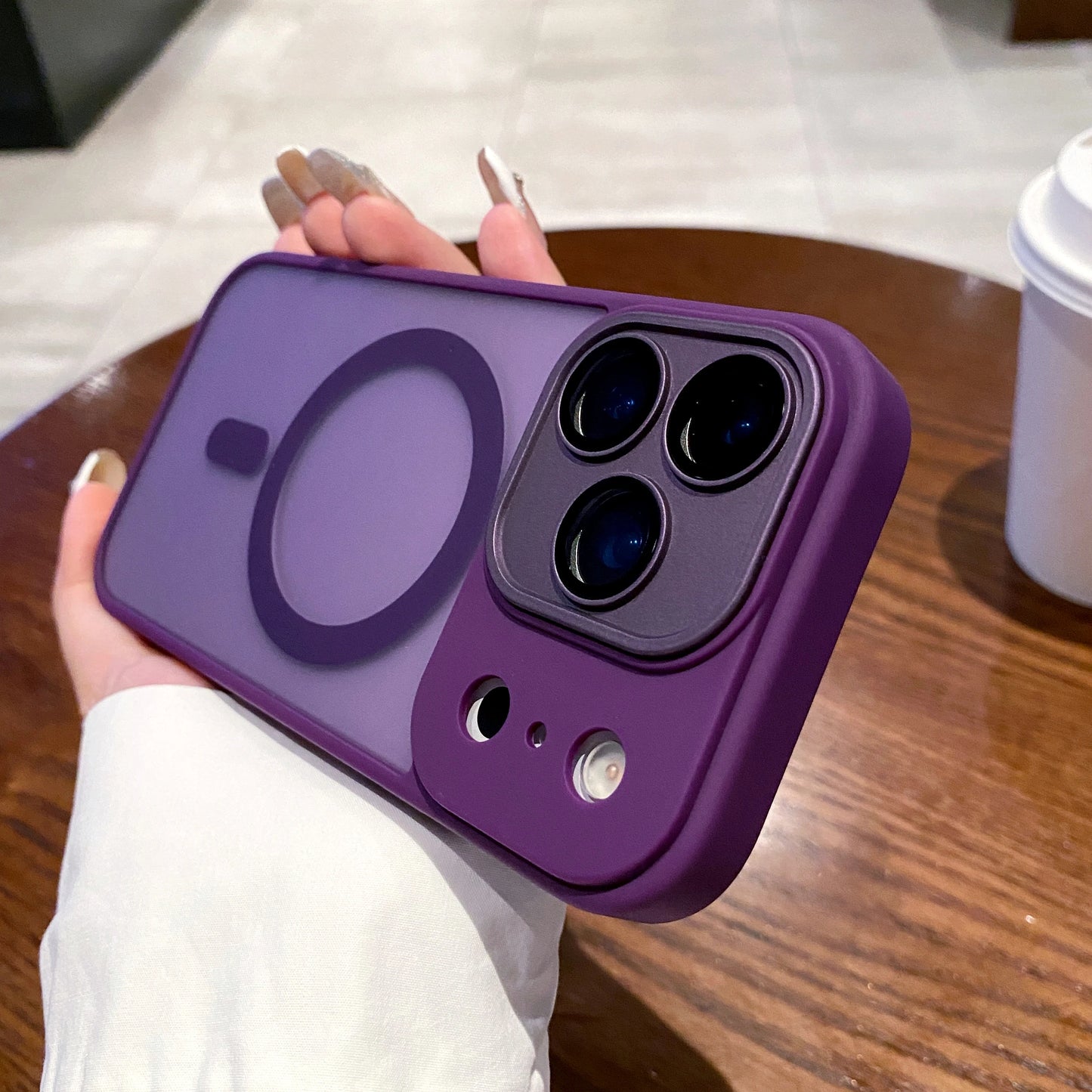 Luxury Matte Magnetic Wireless Charge Case Iphone 17 Pro Max Air Lens Glass Film Clear Hard Bumper