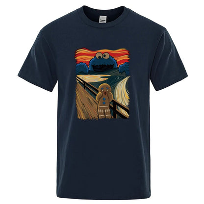 Casual Graphic T Shirt Cotton Blend Loose Fit Tee