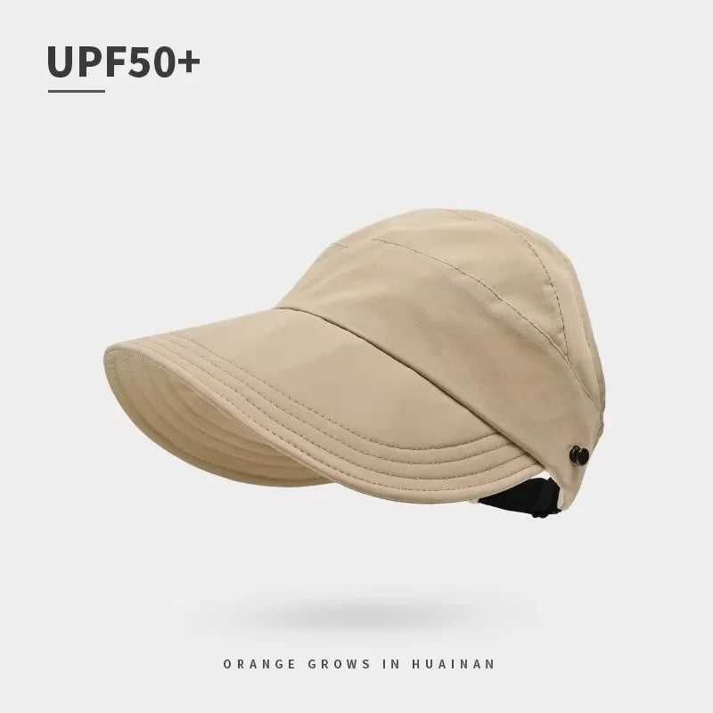 UPF50+ Quick-Dry Sun Visor Cap – Lightweight Outdoor Hat