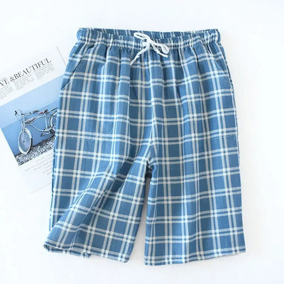 Plaid Cotton Pajama Pants for Men & Women