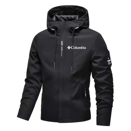 Men's Waterproof Hooded Jacket – Lightweight Windproof Outdoor Rain Coat