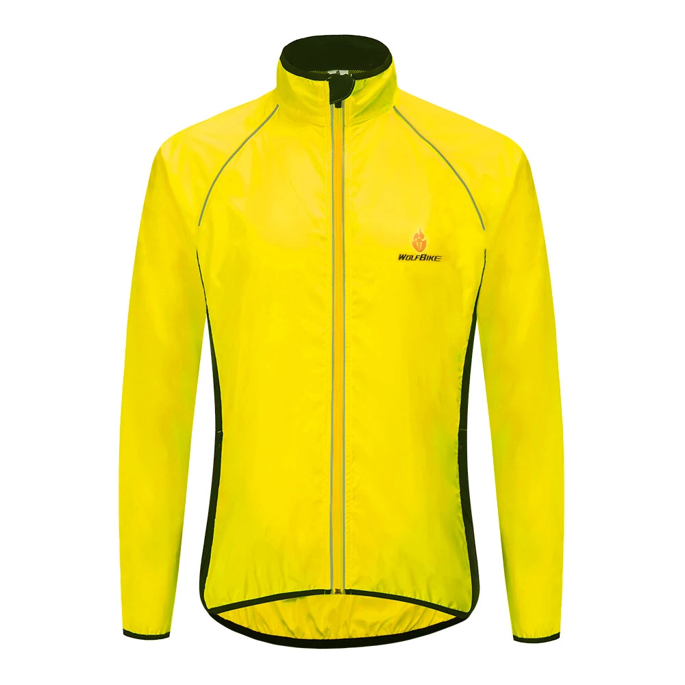 Men's Reflective Cycling Jacket Windproof Waterproof MTB