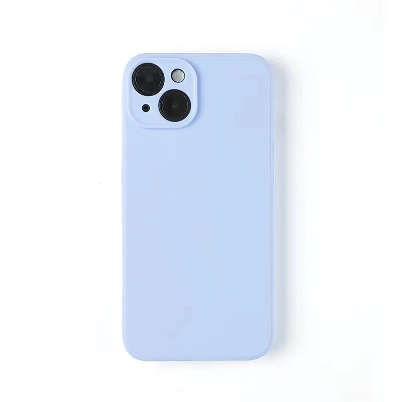 Luxury Liquid Silicone Phone Case Iphone 13 Mini 14 15 Pro Max Plus Candy Color Soft Back Cover