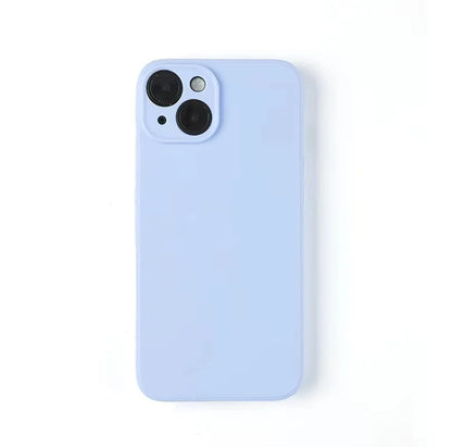Luxury Liquid Silicone Phone Case Iphone 13 Mini 14 15 Pro Max Plus Candy Color Soft Back Cover