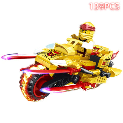 Ninja Dragon Building Blocks Set – Mini Action Figure Toy